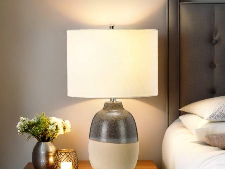 Grange Park Table Lamp Grey Brown ELS.GRANGE-PARK-TL Elstead Lighting on Sale