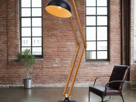 Alfred LED Floor Lamp in Black or White on Sale