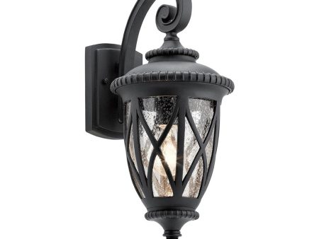 Admirals Cove Outdoor Wall Light Medium in Textured Black For Cheap