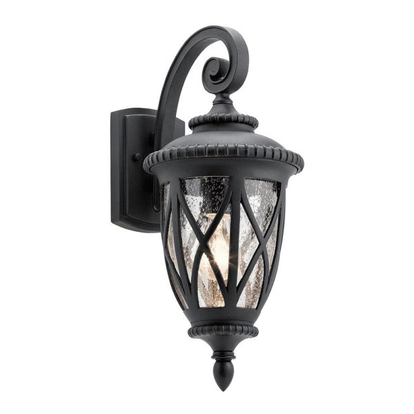 Admirals Cove Outdoor Wall Light Medium in Textured Black For Cheap