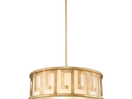 Lemuria Duo-Mount Pendant Light Large 3Lt Distressed Gold Discount