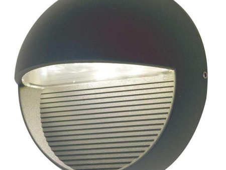 Freyr Round Outdoor LED Wall Light 6w Graphite Online now