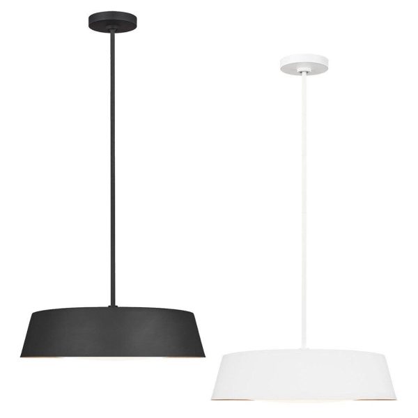 Asher Pendant Light 5Lt Midnight Black, Matt White Discount