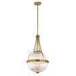 Aster 3Lt Pendant Light in Natural Brass or Polished Nickel Sale