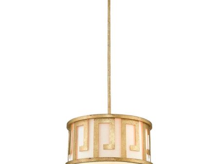 Lemuria Duo-Mount Pendant Light Medium 2Lt Distressed Gold For Discount