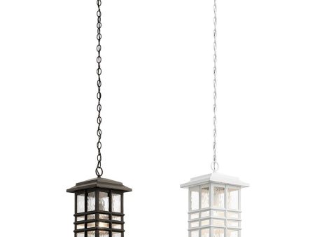 Beacon Square Chain Pendant Light Olde Bronze or White Supply