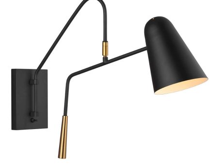 Simon Indoor Wall Light Midnight Black Fashion