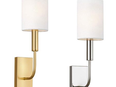 Brianna Indoor Wall Light Burnished Brass, Polished Nickel For Discount