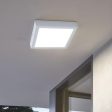 Argolis LED Oyster Light Square 22w in Black or White Fashion