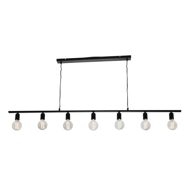 Fiona 7Lt LED Pendant Light in Black Online Sale