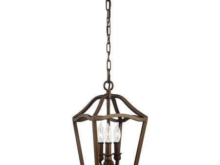 Yarmouth Pendant Light 3Lt Painted Aged Brass Sale