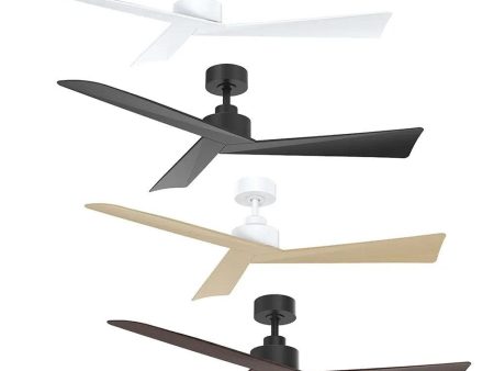 52  Bronte DC Ceiling Fan White, Black, White Oak, Black Walnut Vencha Lighting For Discount