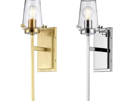 Alton Indoor Wall Light in Brushed Brass or Chrome Online