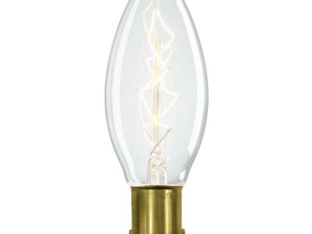 Retro Candle incandescent Globes in Clear on Sale