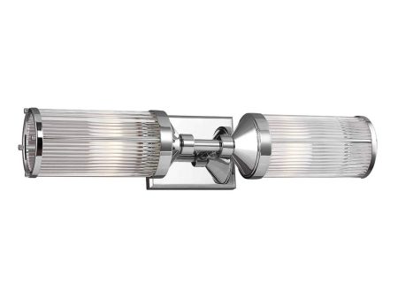 Paulson Indoor LED Bar Wall Light 2Lt 6w Chrome Online Hot Sale