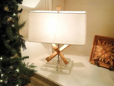 Jackson Square Table Lamp Distressed Gold ELS.GN-JACKSON-SQUARE-TL Elstead Lighting For Discount